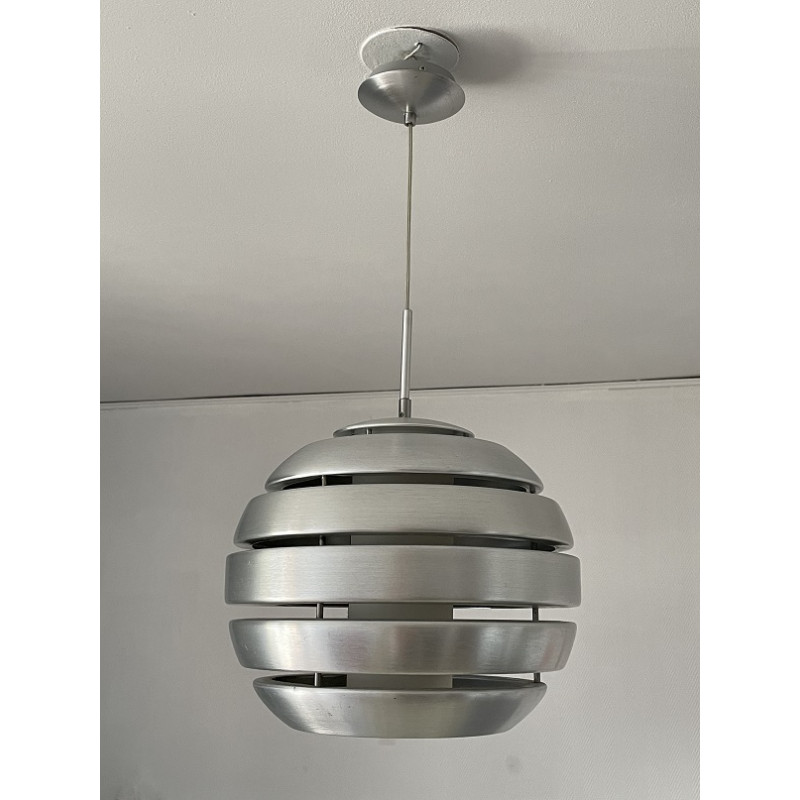 Suspension boule en aluminium brossé