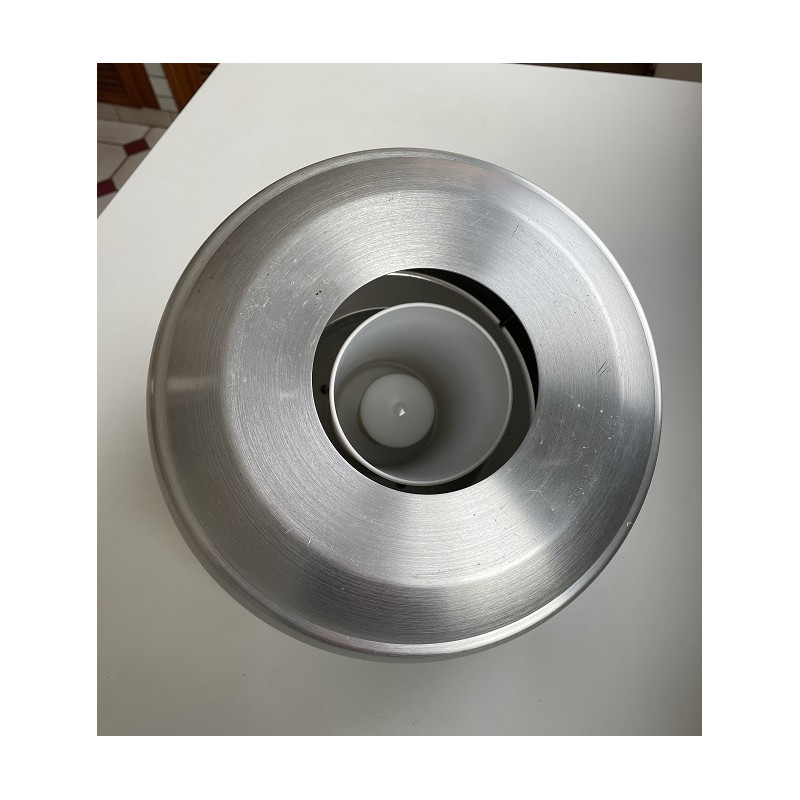 Suspension boule en aluminium brossé