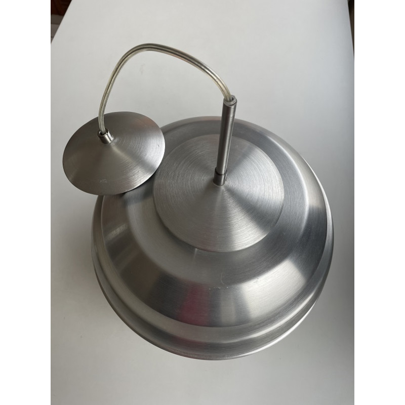 Suspension boule en aluminium brossé