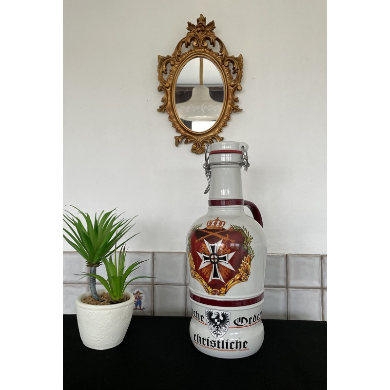 Bouteille décorative allemande vintage – “Deutsche Orden Christliche”