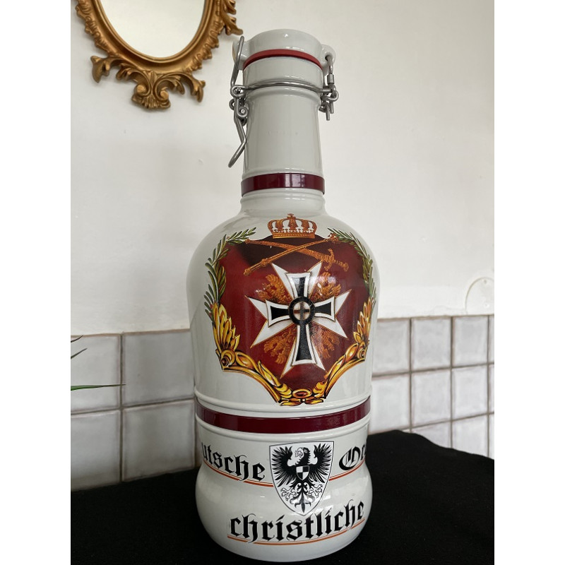 Bouteille décorative allemande vintage – “Deutsche Orden Christliche”