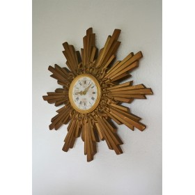 Horloge murale soleil JAEGER Electronic Paris Lic ATO 1950's