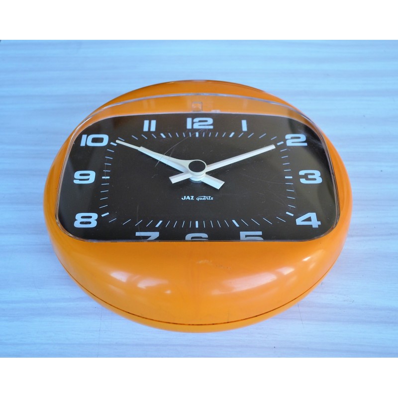 Horloge orange Jaz modèle Marsic 1970's