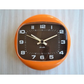Horloge orange Jaz modèle Marsic 1970's
