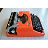 Machine à écrire orange Brother 210 - vintage 1970s