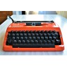 Machine à écrire orange Brother 210 - vintage 1970s