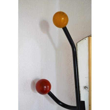 Porte manteaux mural bois 1960 | Coucou Retro