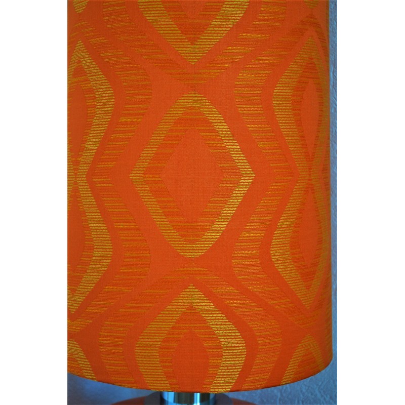 Lampe de sol céramique orange - vintage 70's