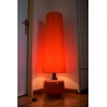 Lampe de sol céramique orange - vintage 70's