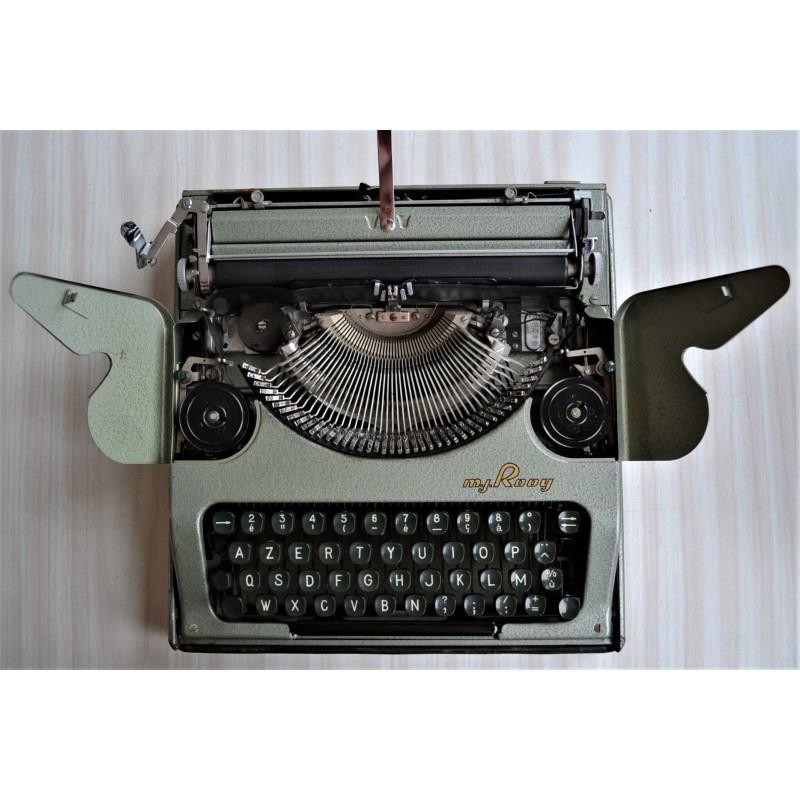 Machine à écrire mécanique, MJ ROOY, vintage 1950s