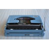 Machine à écrire bleue Brother Nogamatic 200 - vintage 70s + Ruban NEUF fourni