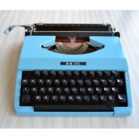 Machine à écrire mécanique BMB 310 bleue - vintage 70s