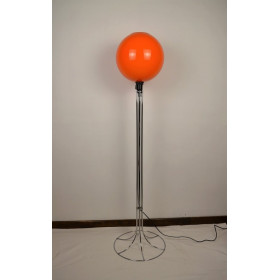 Lampadaire opaline orange des années 70