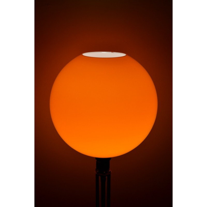 Lampadaire opaline orange des années 70