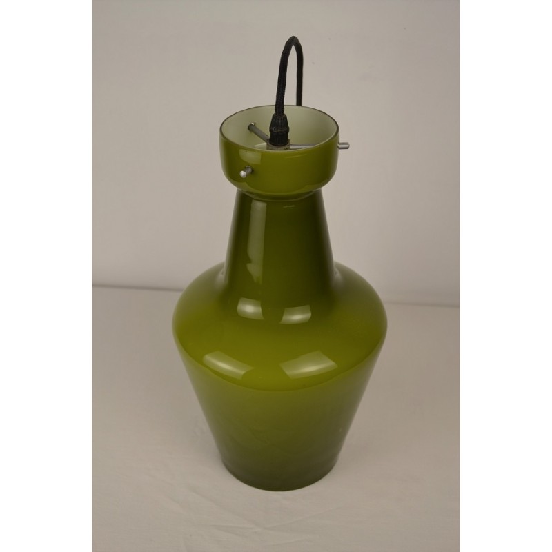 Suspension Targetti Sankey en opaline verte - vintage 60 70