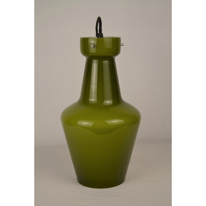 Suspension Targetti Sankey en opaline verte - vintage 60 70