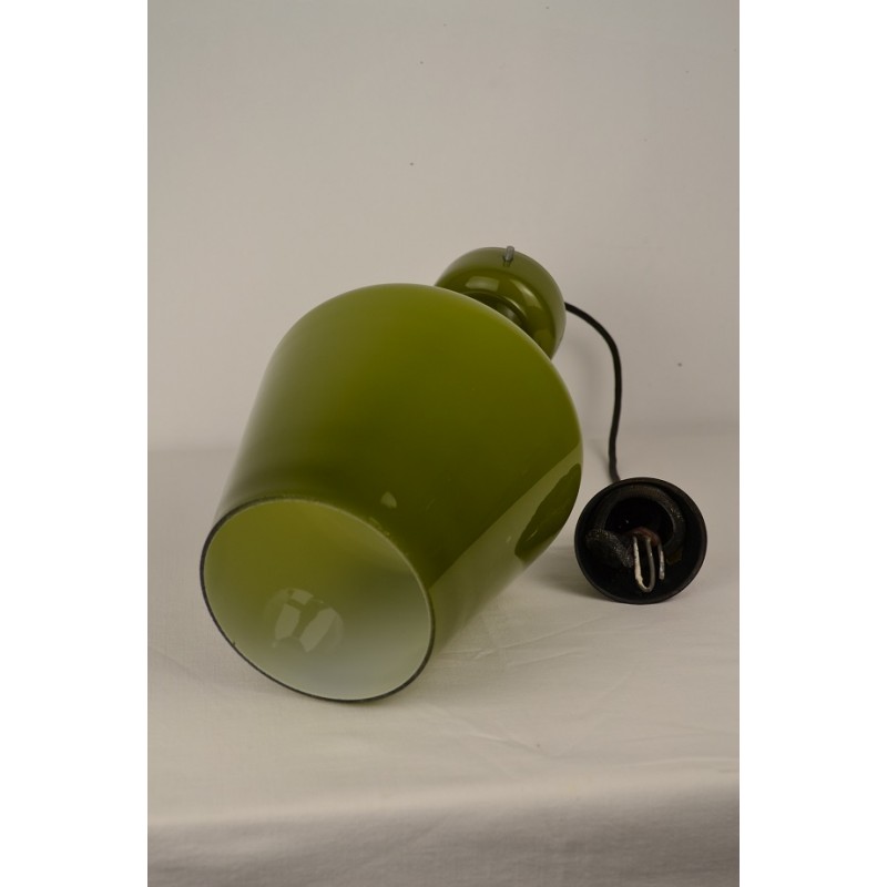 Suspension Targetti Sankey en opaline verte - vintage 60 70