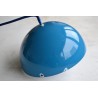 Suspension Flowerpot bleue design Verner Panton par Louis Poulsen - 1960s