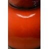 Lampe de sol Camaïeu en céramique orange - vintage 1970's