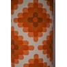 Lampe de sol Camaïeu en céramique orange - vintage 1970's