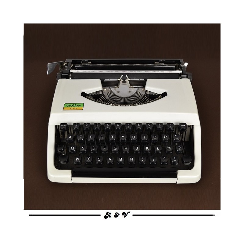 Machine à écrire mécanique BROTHER 100 - vintage 1960s