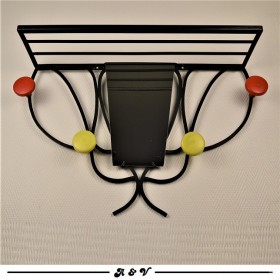 Porte manteaux mural vintage des années 60