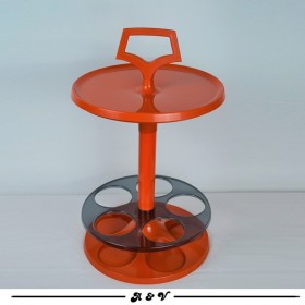 Desserte mini bar porte bouteilles apéritif vintage 70