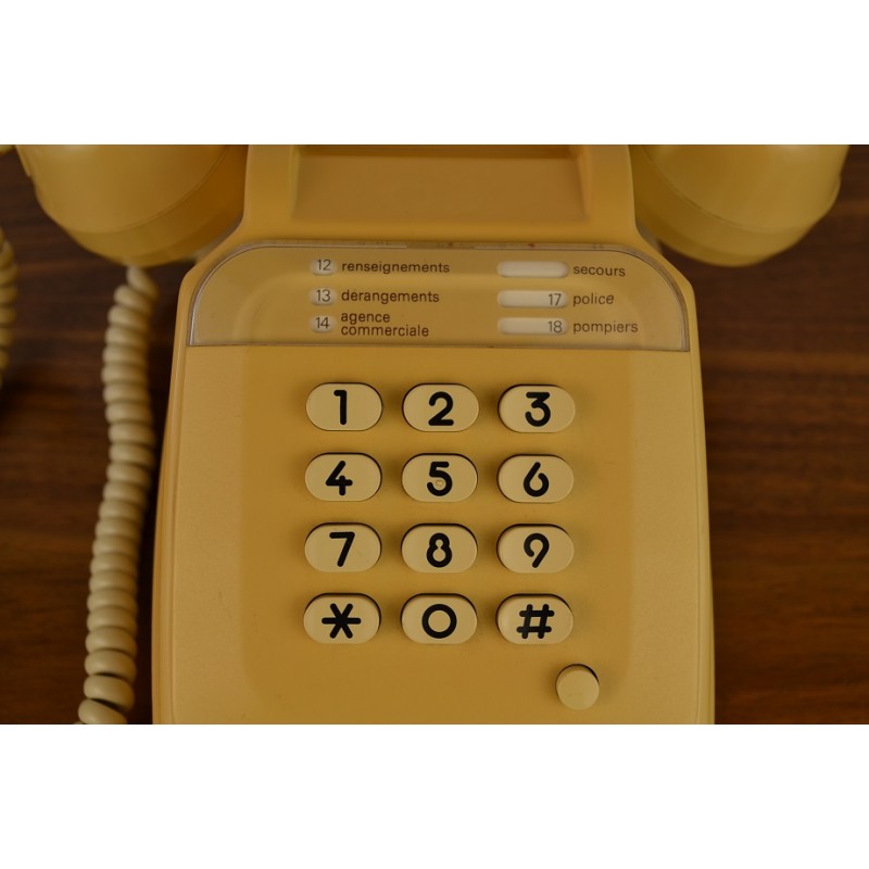 Téléphone vintage Socotel S63 à touches, 1982, France