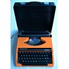 Machine à écrire Silverette orange - vintage 60