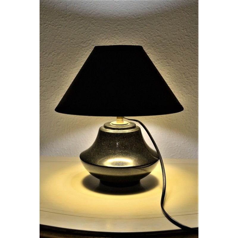 Lampe à poser "black marble" vintage 1960s Lampe à poser "black marble" vintage 1960s