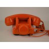 Téléphone orange à cadran Socotel S63