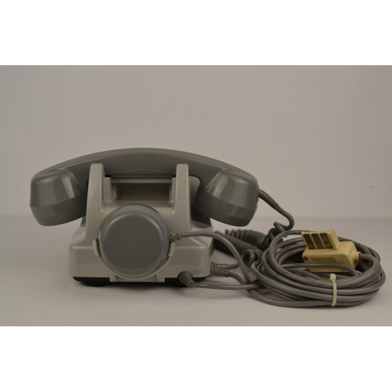 Téléphone Socotel S63 gris à cadran - vintage 1970s