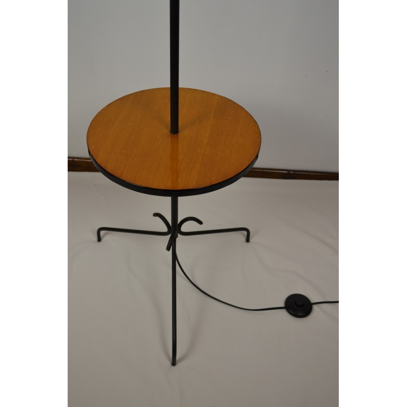 Lampadaire liseuse tripodes avec tablette vintage années 1960