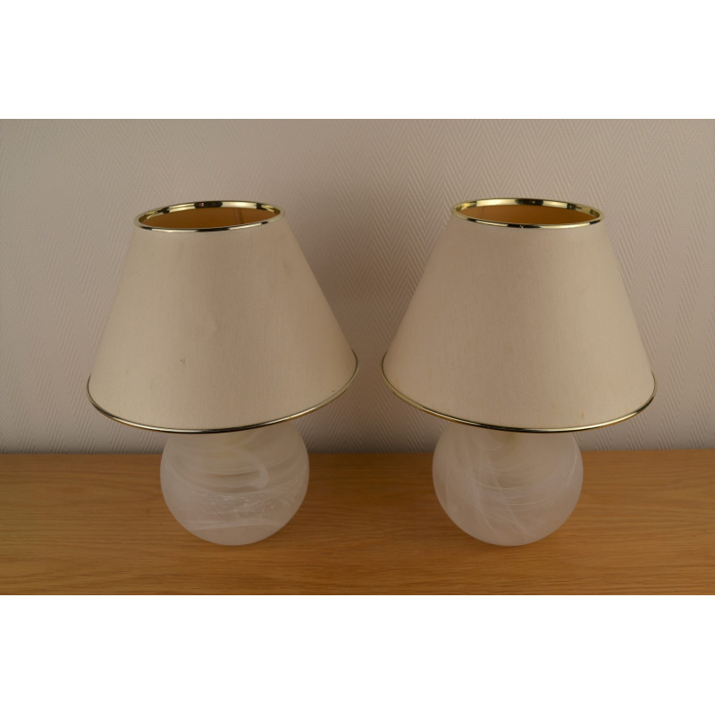 Paire de lampes de chevet vintage