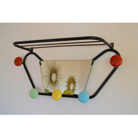 Porte manteaux miroir patères...