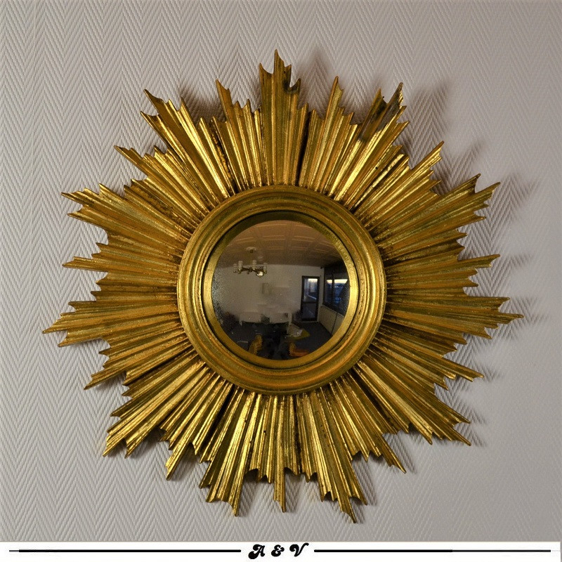 Miroir soleil sorcière vintage 60 70