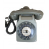 Téléphone Socotel S63 gris à cadran - vintage 1970s