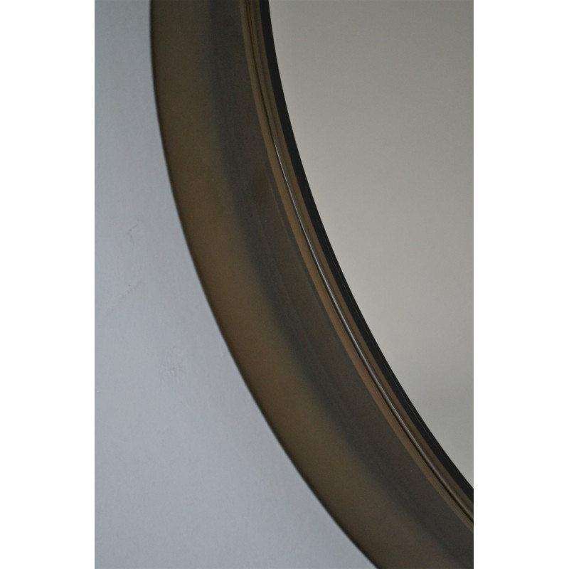 Miroir fumé rond des années 70 80