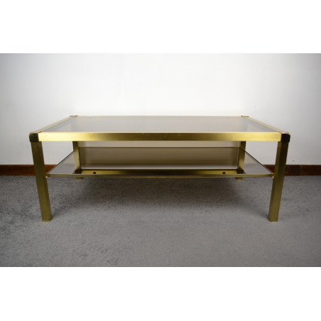 Grande Table De Canapé Ou Table Basse Italienne Ancienne Du 19ème Siècle En Bois De Cerisier
