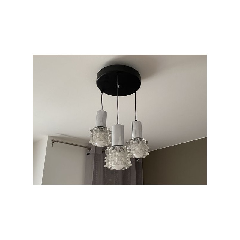 Suspension en cascade et appliques style Raak Space Age 70