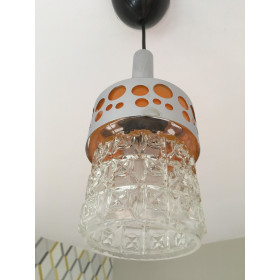 Suspension Raak metal et verre 70s