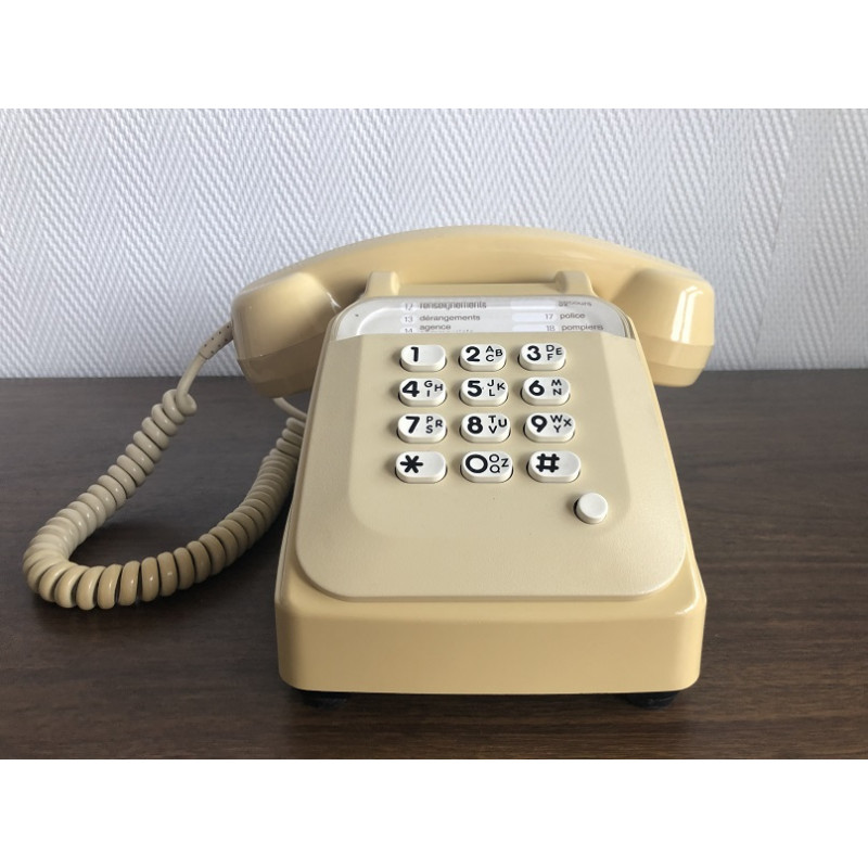 Téléphone Socotel à touches des années 80