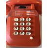 Téléphone Socotel orange à touches des années 70 80
