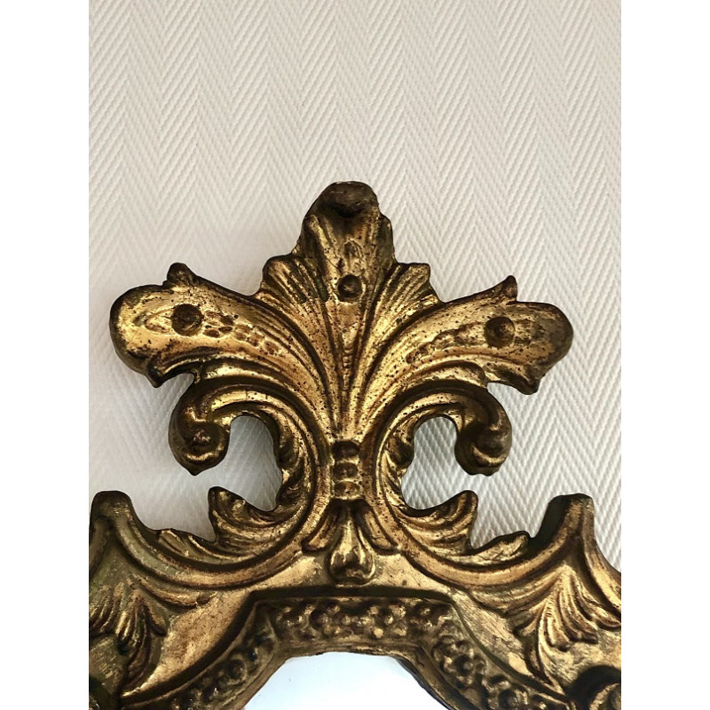 Miroir style baroque en résine des années 70