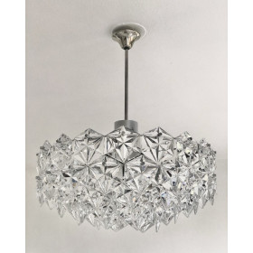 Kinkeldey Lustre à pampilles de cristal - Germany 70's