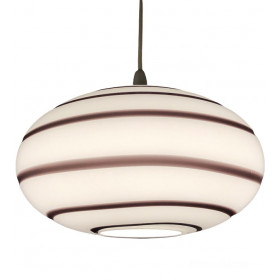 Suspension Colimaçon en opaline des...