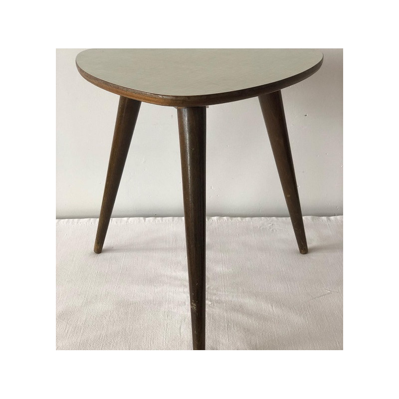 Table tripode formica pieds compas vintage 60 70