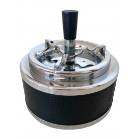 Cendrier vintage à roulette Soveno - made in France