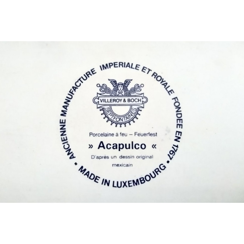 Plat ovale Villeroy et Boch modèle Acapulco