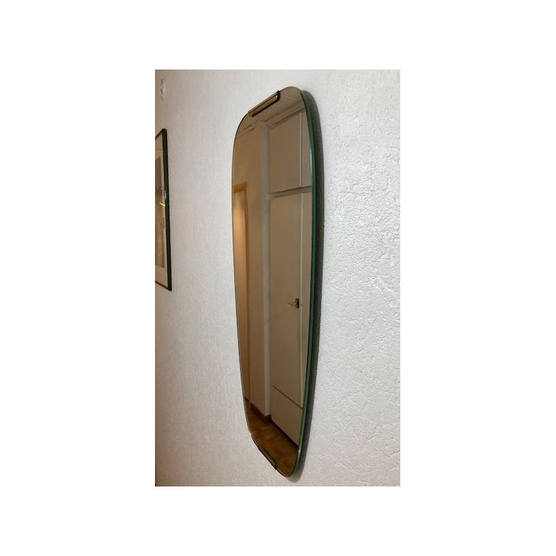 Miroir rétroviseur forme libre mid century, typique 1950 1960 50's 60's